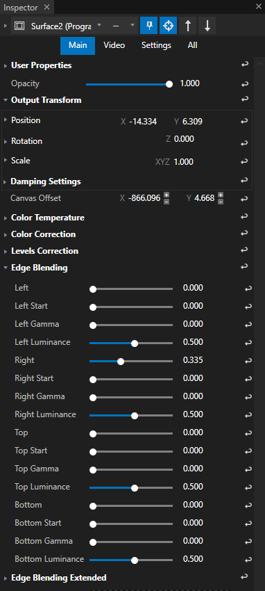 QuickBlend sets the Edge Blending Parameters for each Surface