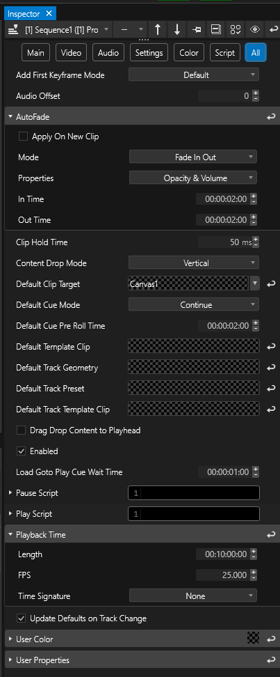 Sequence-Inspector-Settings